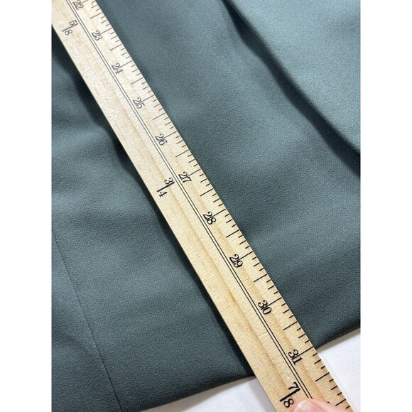 Athleta Endless Prima Twill Blazer Jacket Dark Sage Green 18 Wrap Front Tie - Picture 11 of 12